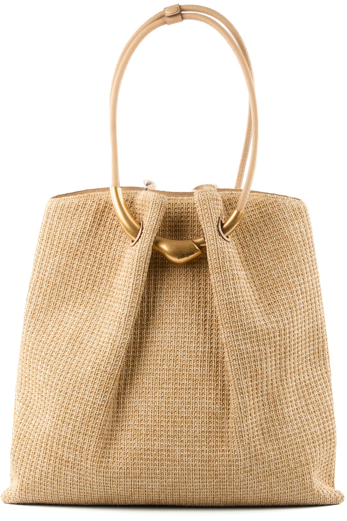 CULT GAIA BEIGE ASA XLARGE RAFFIA TOTE BAG