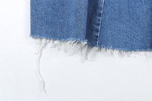 REFORMATION BLUE DENIM MAXI SKIRT W24 UK 6