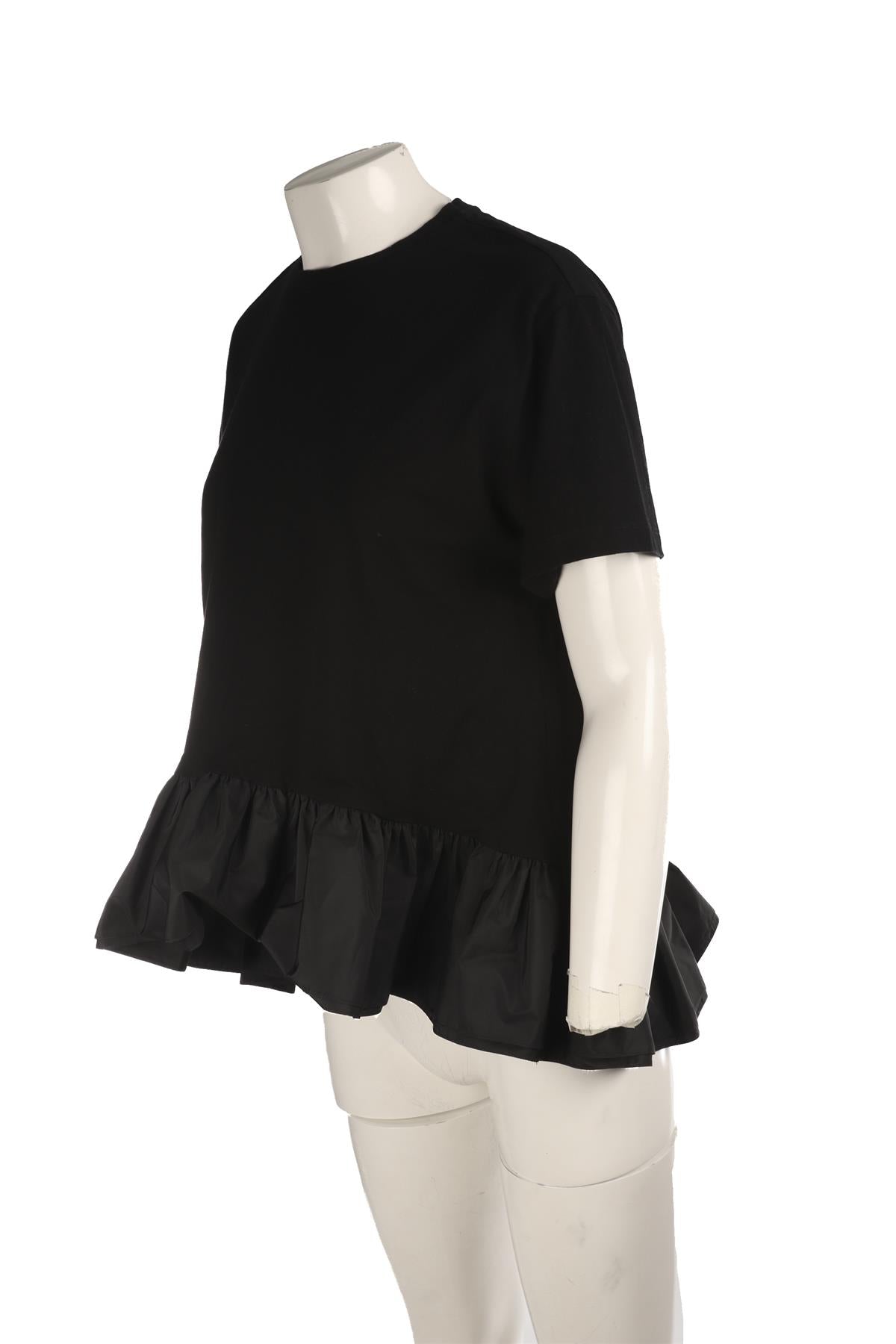 ALEXANDER MCQUEEN BLACK COTTON T-SHIRT MEDIUM