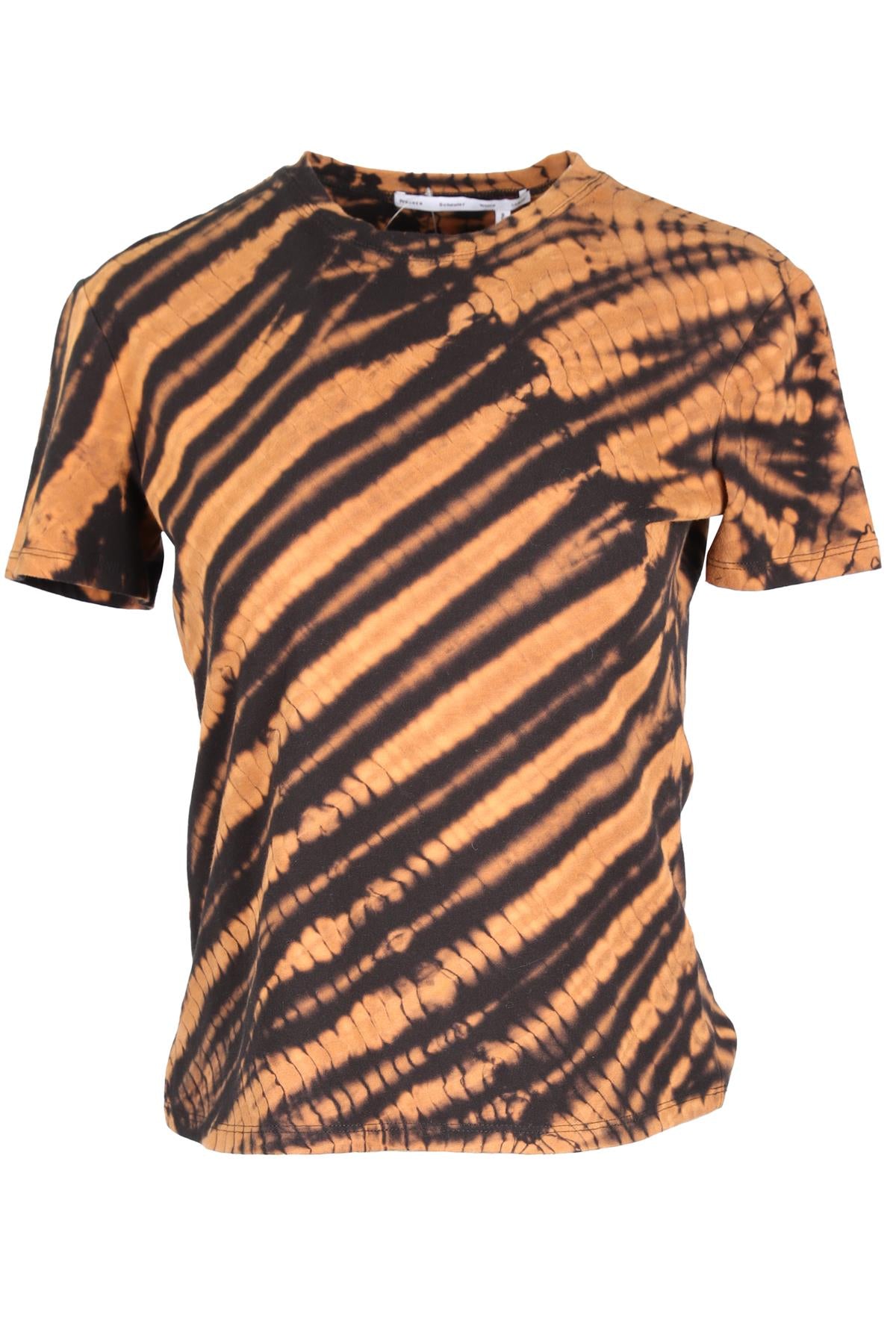 PROENZA SCHOULER BROWN COTTON T-SHIRT SMALL