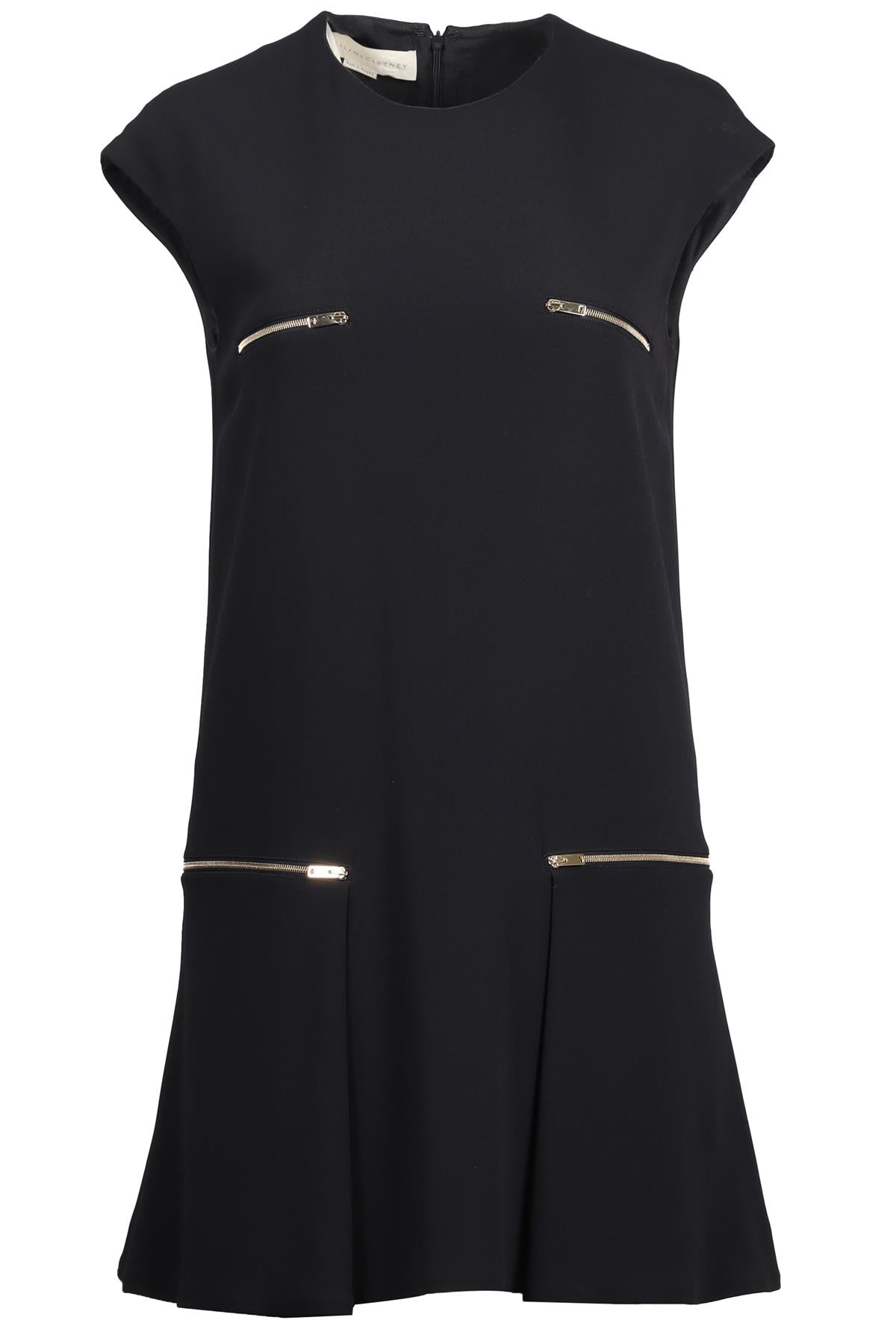 STELLA MCCARTNEY NAVY CREPE MINI DRESS IT 40 UK 8