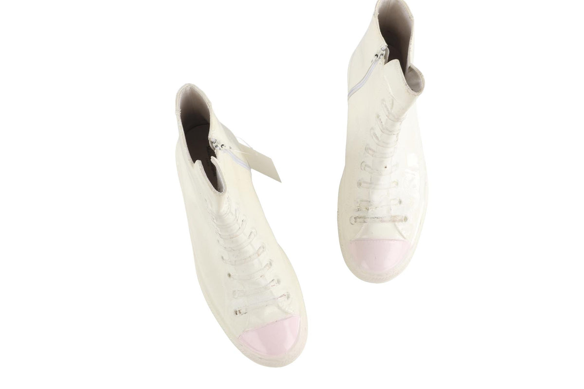 MAISON MARGIELA WHITE MEN'S RUBBER SNEAKERS EU 44 UK 10 US 11