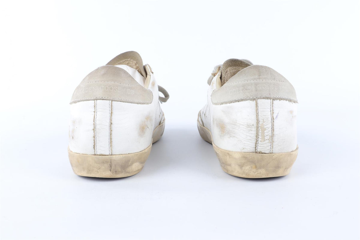 GOLDEN GOOSE DELUXE BRAND WHITE SUPERSTAR LEATHER SNEAKERS EU 39 UK 6 US 9