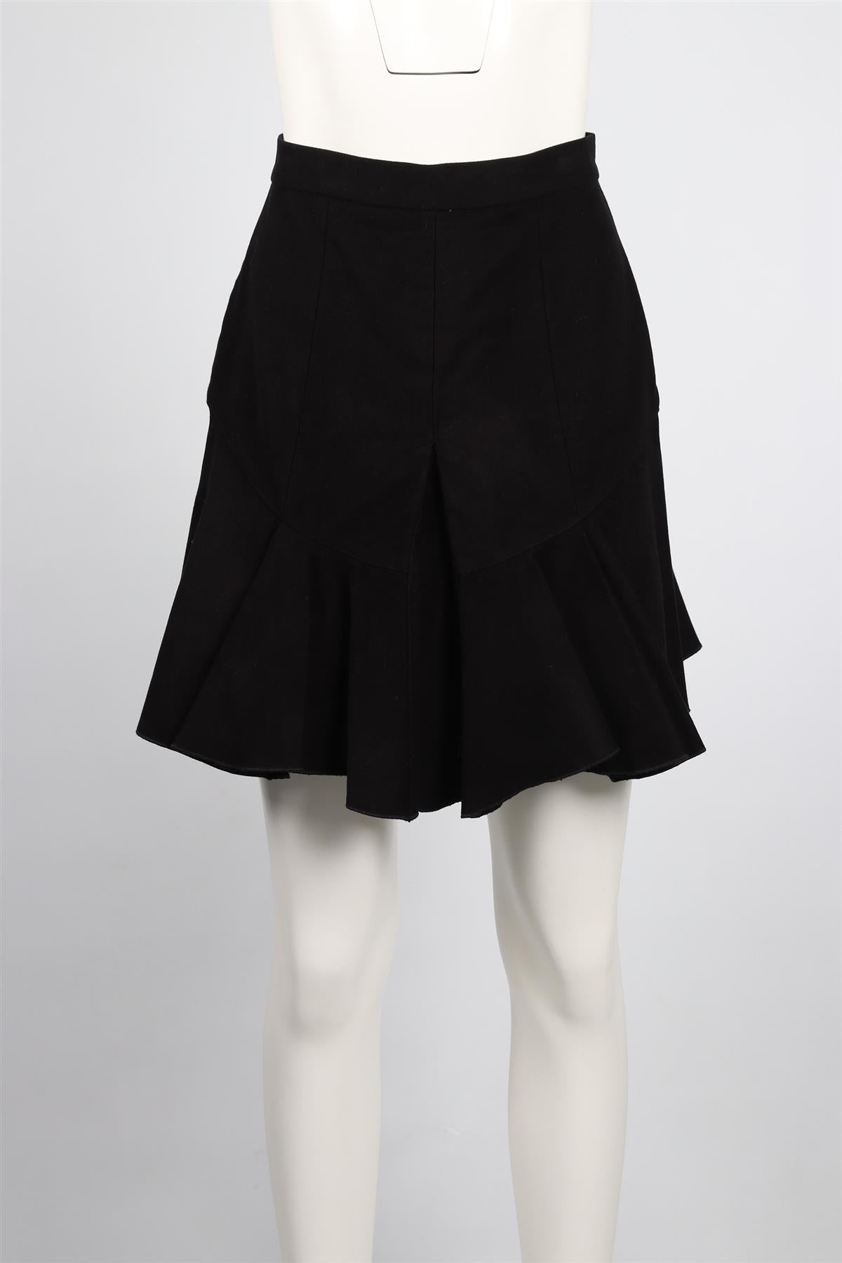 ISABEL MARANT BLACK COTTON BLEND MINI SKIRT FR 38 UK 10