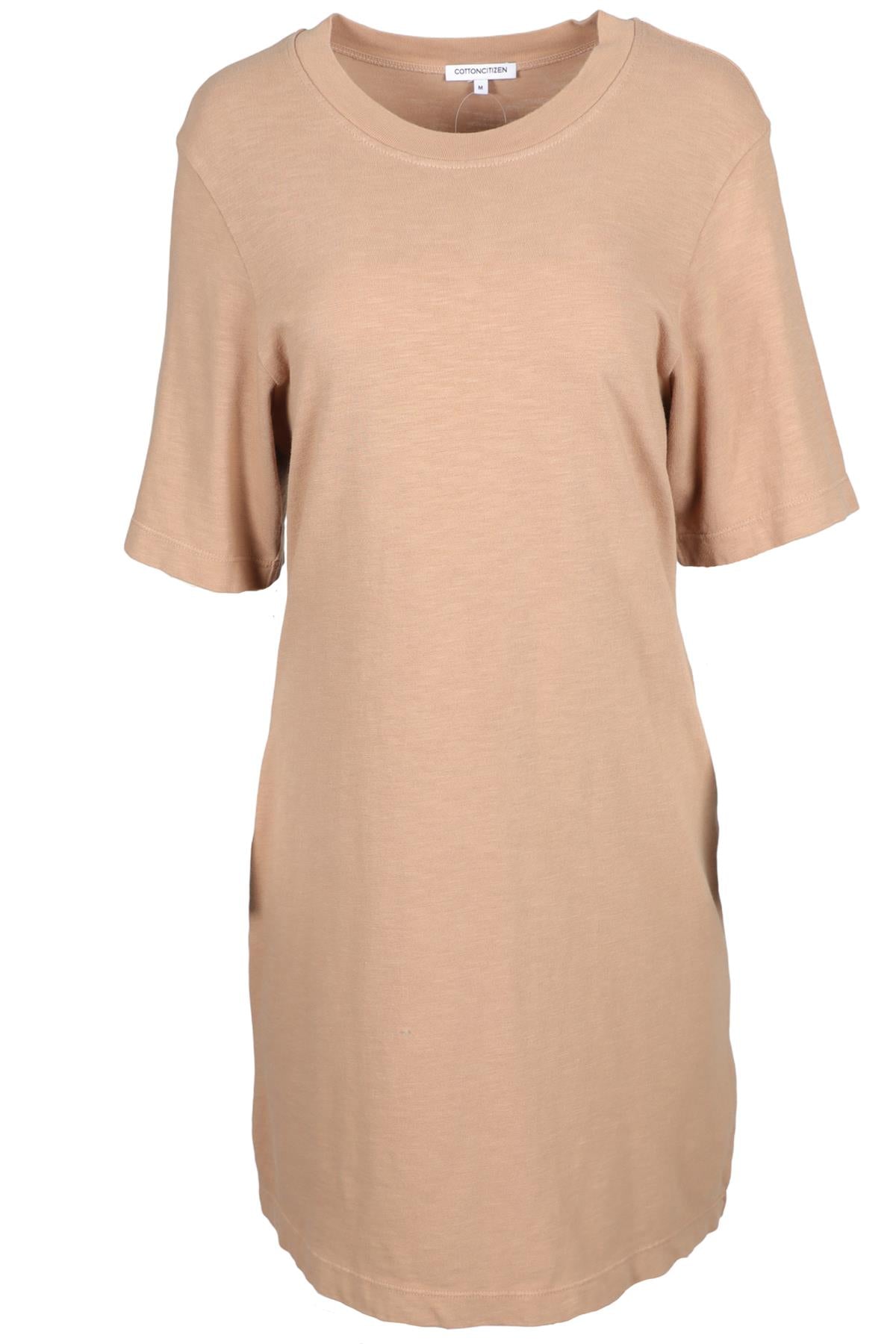 COTTON CITIZEN BROWN COTTON MINI DRESS MEDIUM