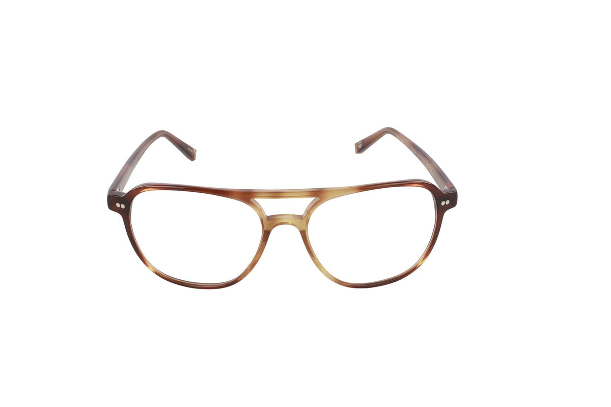 MOSCOT BROWN PILOT STYLE ACETATE GLASSES