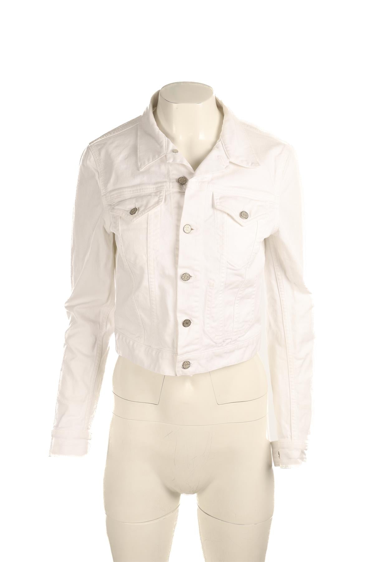 ACNE STUDIOS WHITE DENIM JACKET DK 36 UK 8