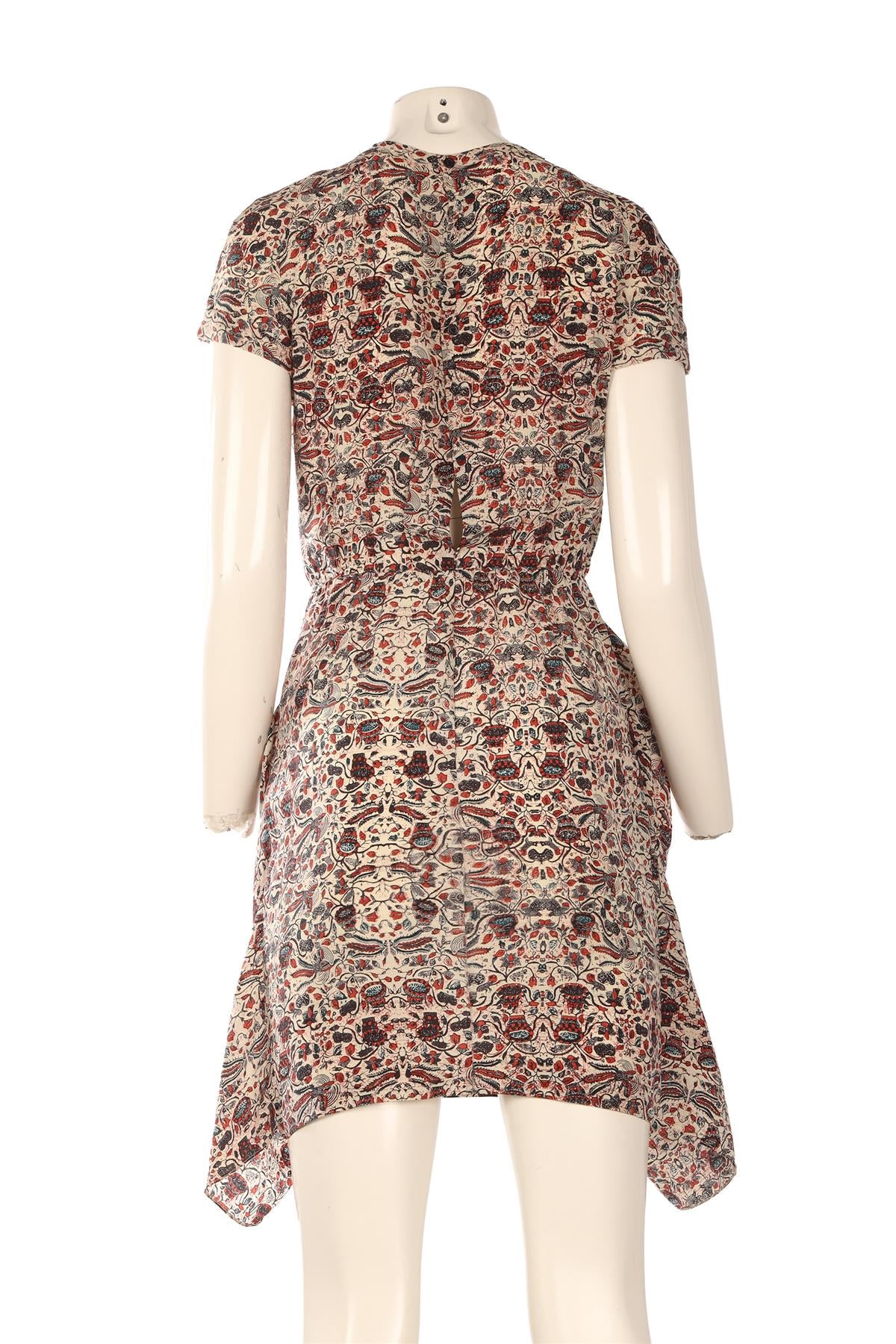 ISABEL MARANT ÉTOILE MULTI SILK MINI DRESS FR 36 UK 8
