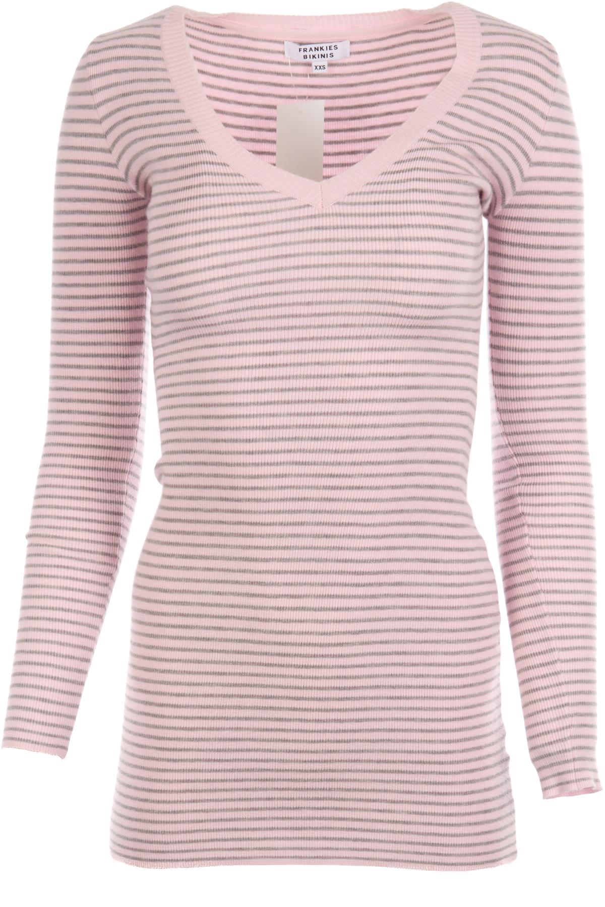 FRANKIES BIKINIS PINK KNIT MINI DRESS XXSMALL