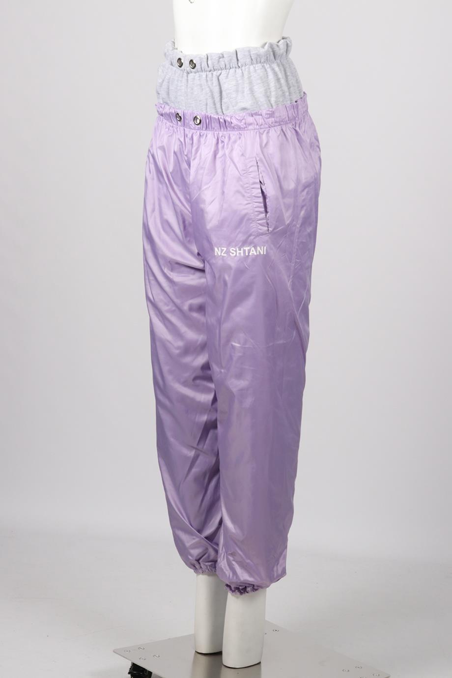 NATASHA ZINKO SHELL AND COTTON PANTS SMALL