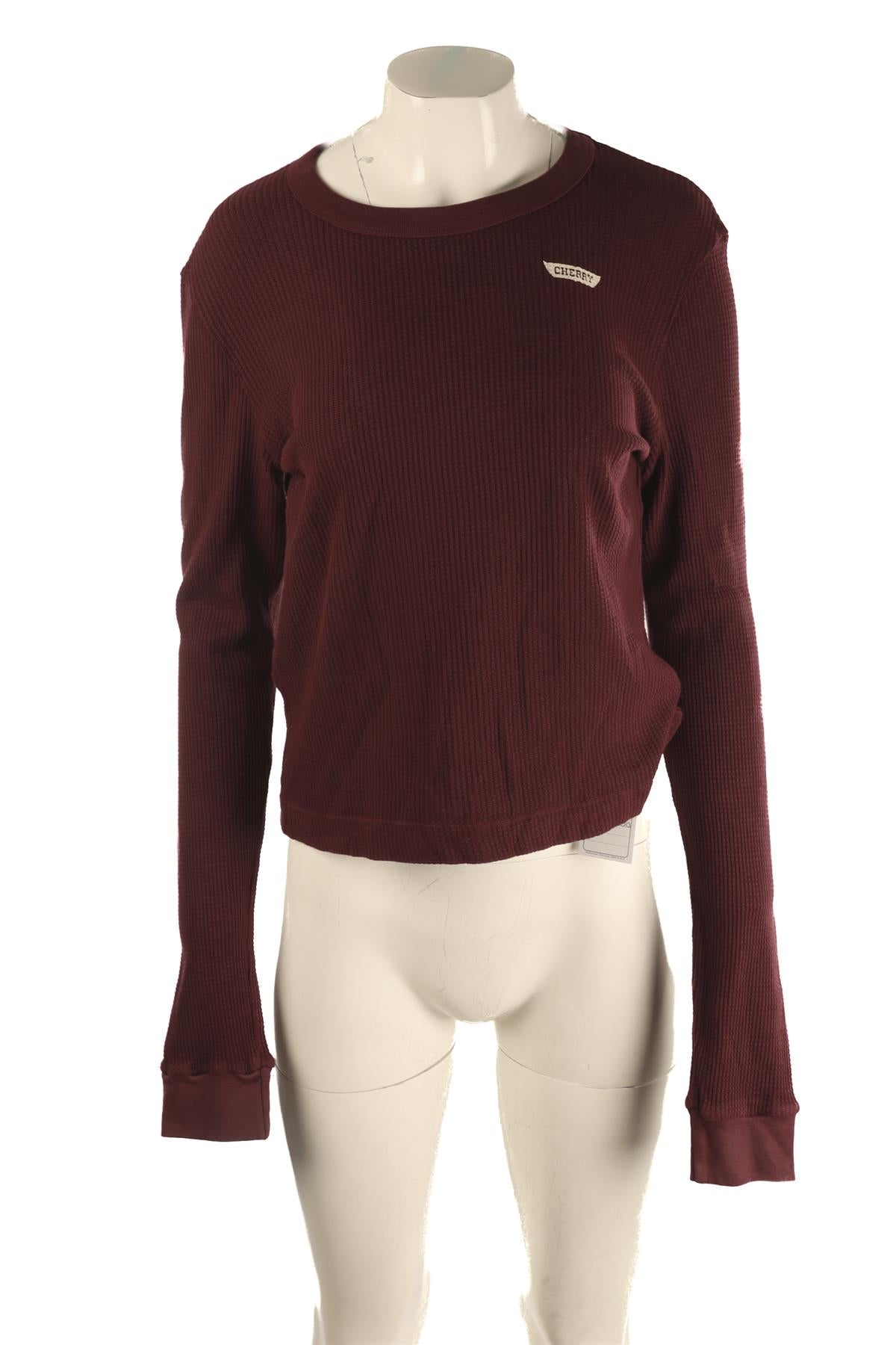 CHERRY LOS ANGELES BURGUNDY COTTON TOP MEDIUM