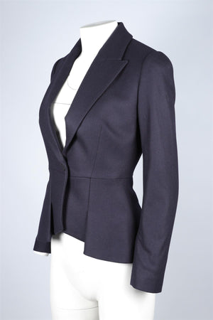 CEFINN NAVY WOOL BLAZER UK 6