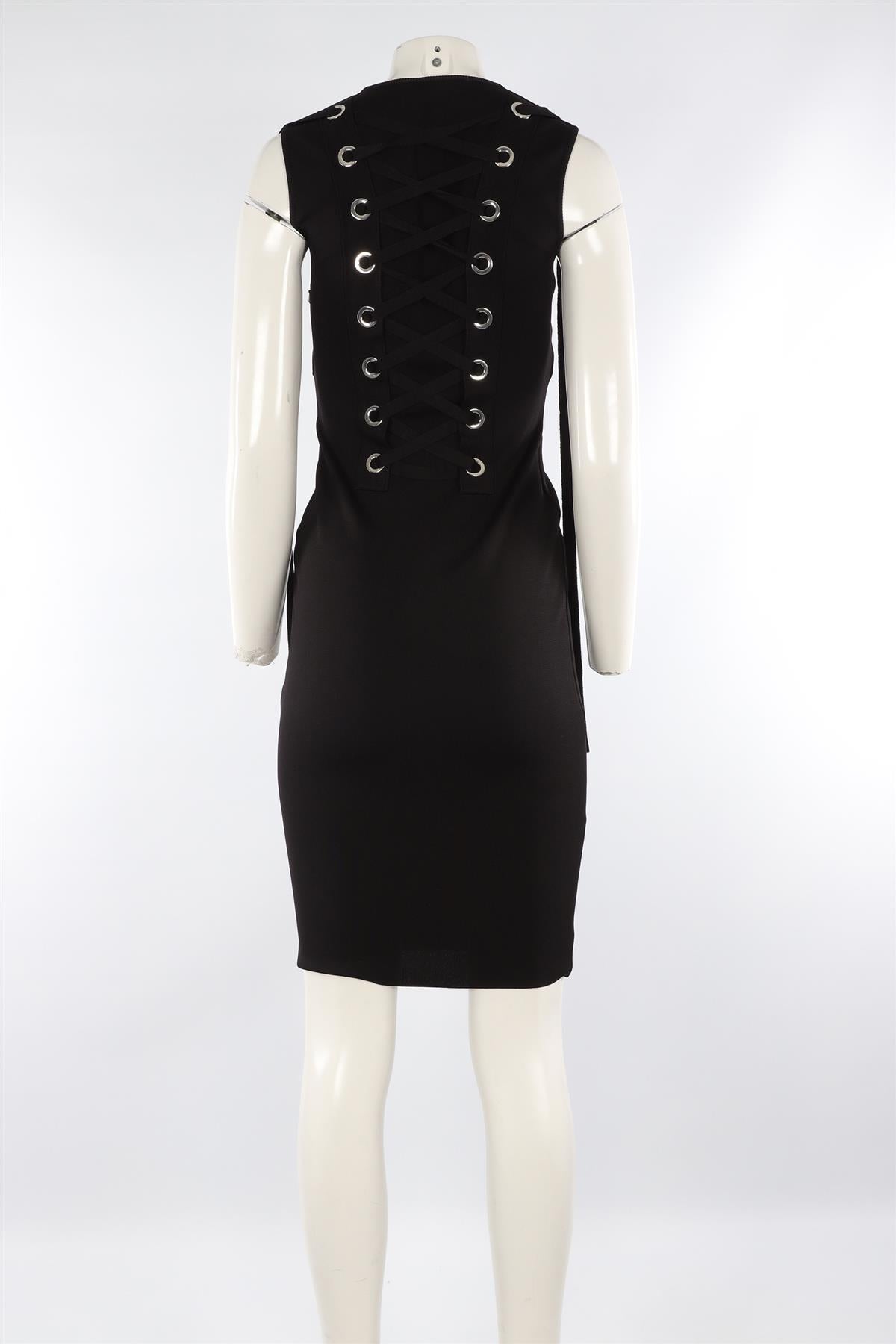 GIVENCHY BLACK KNIT DRESS XSMALL