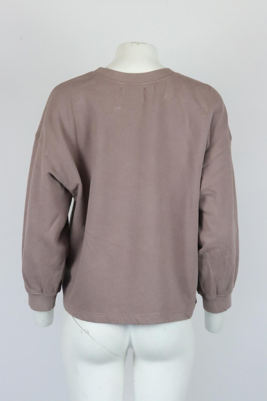 VELVET BY GRAHAM AND SPENCER COTTON JERSEY SWEATSHIRT LARGE