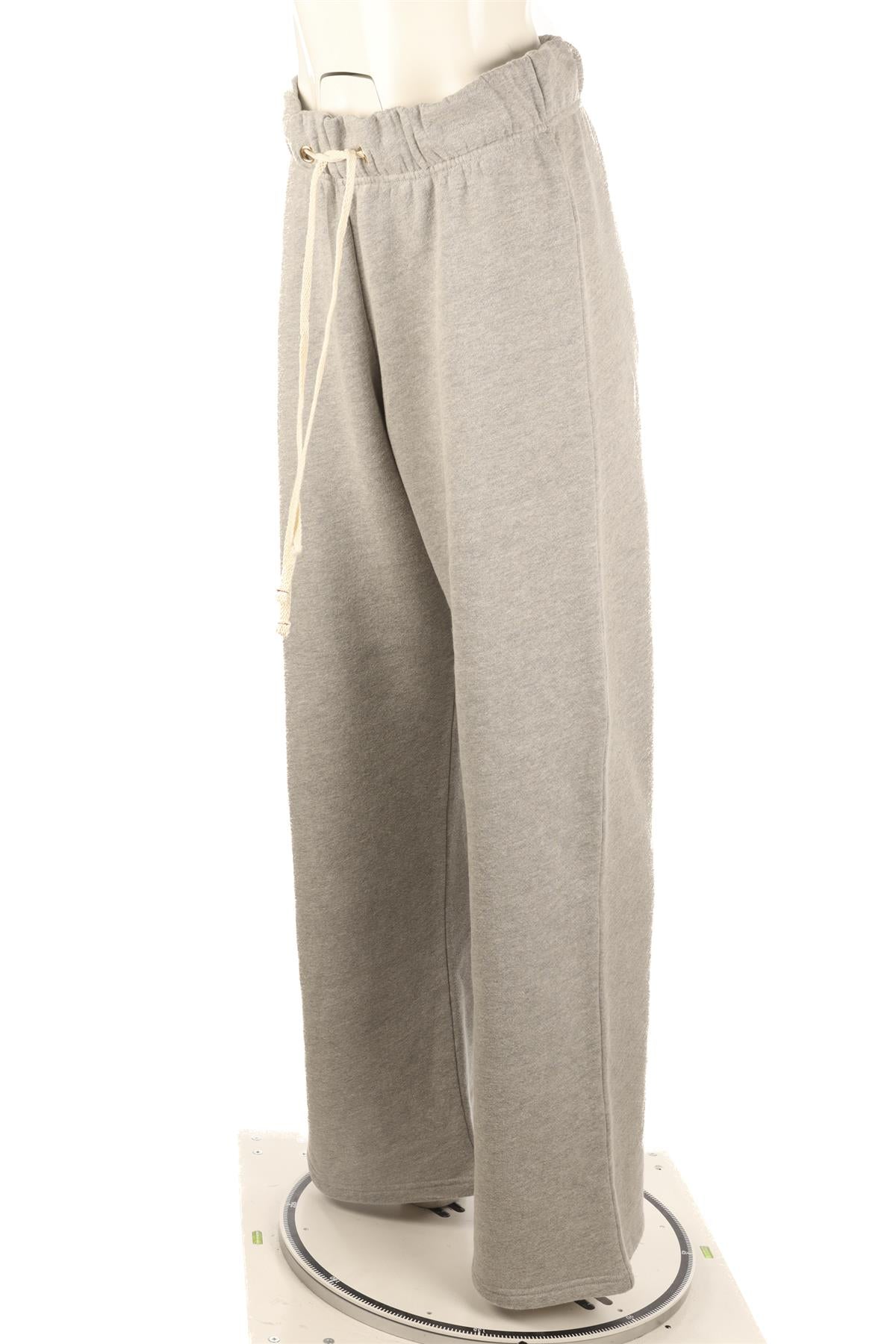 LES TIEN GREY COTTON TRACK PANTS MEDIUM