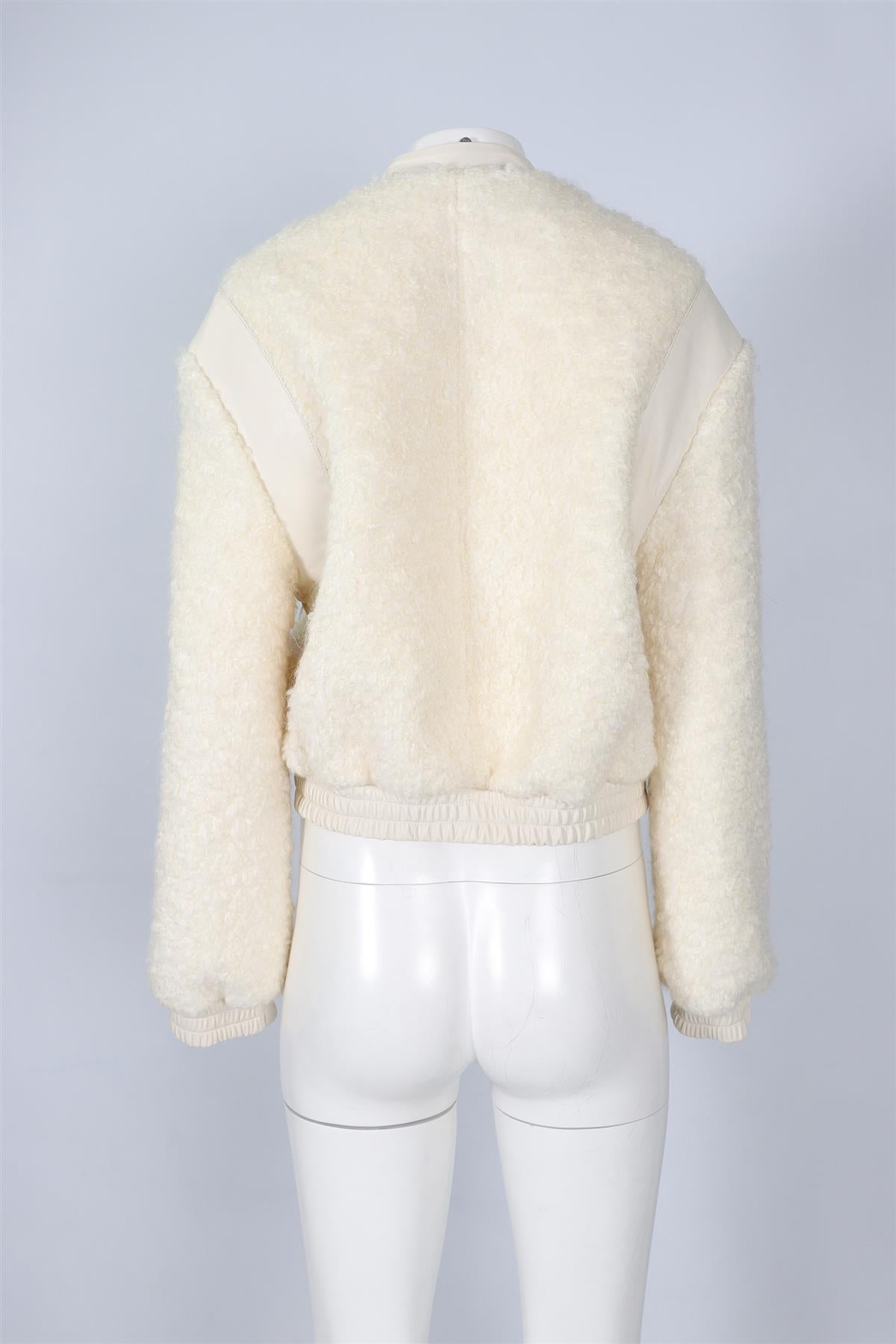 JANE AND TASH WHITE WOOL JACKET SMALL-MEDIUM