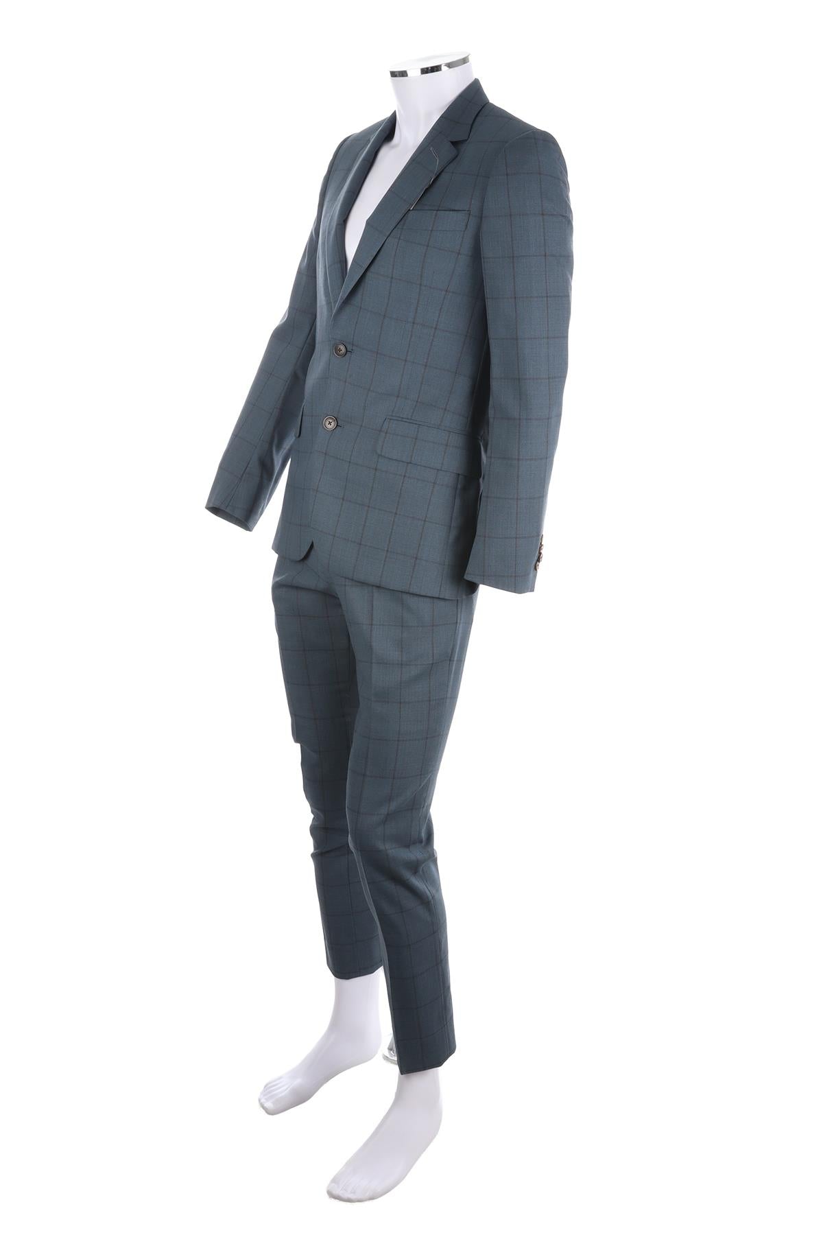 PAUL SMITH BLUE MENS WOOL SUIT UK/US 36 FR 36 IT 46