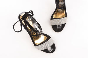 ALEXANDRE VAUTHIER BLACK SUEDE SANDALS EU 37 UK 4 US 7