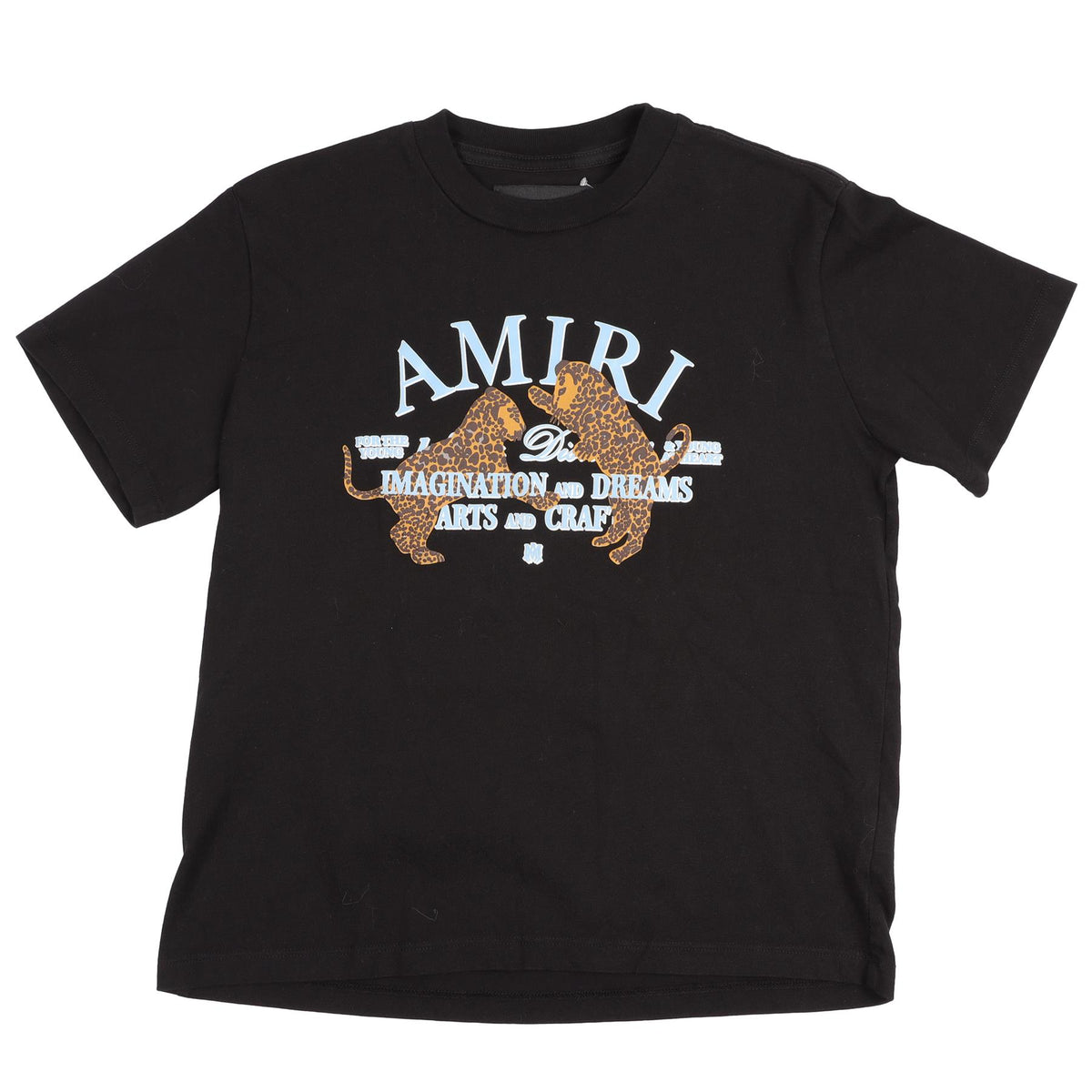 AMIRI BLACK KIDS BOYS COTTON T-SHIRT 10 YEARS