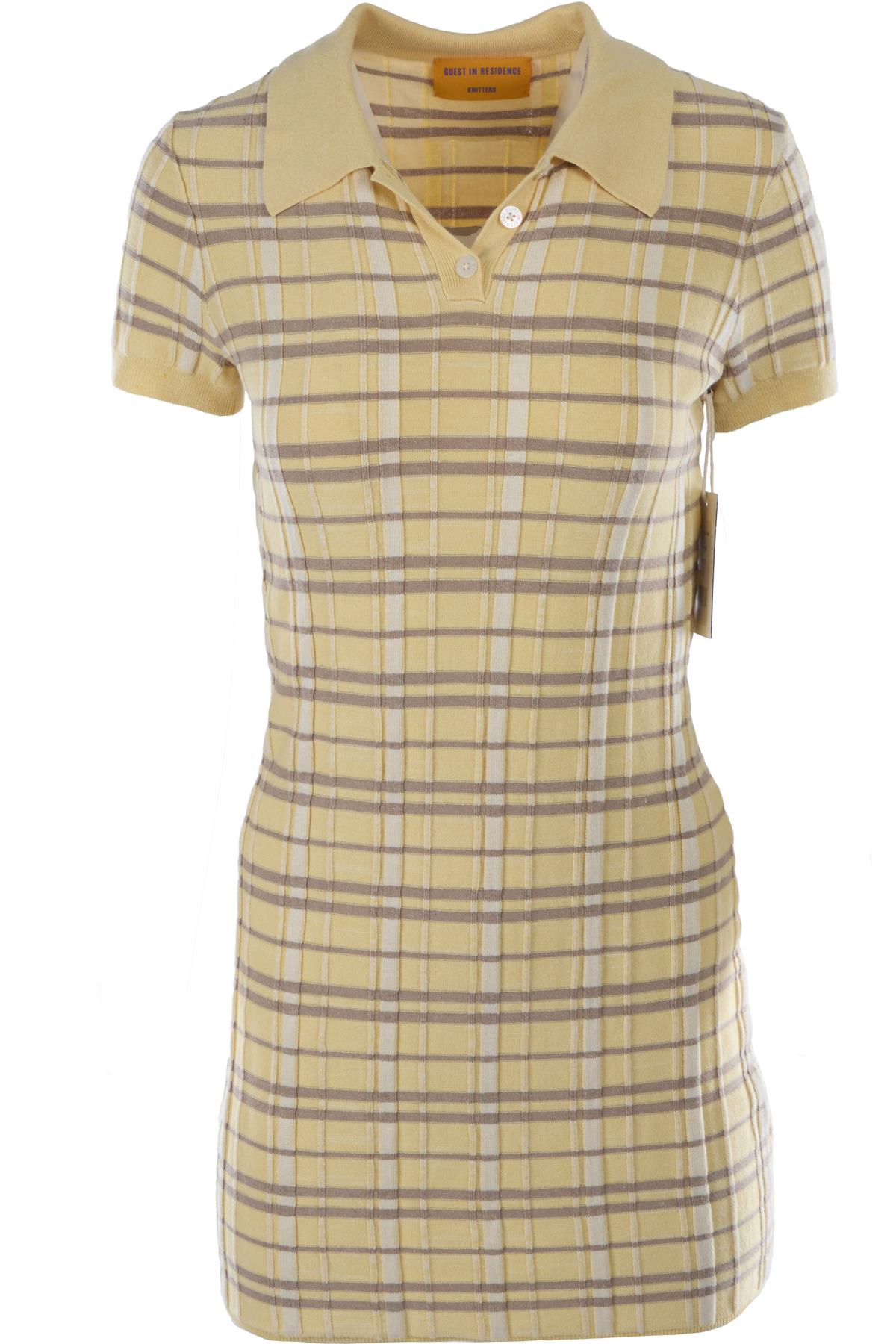 Yellow Silk Mini Dress