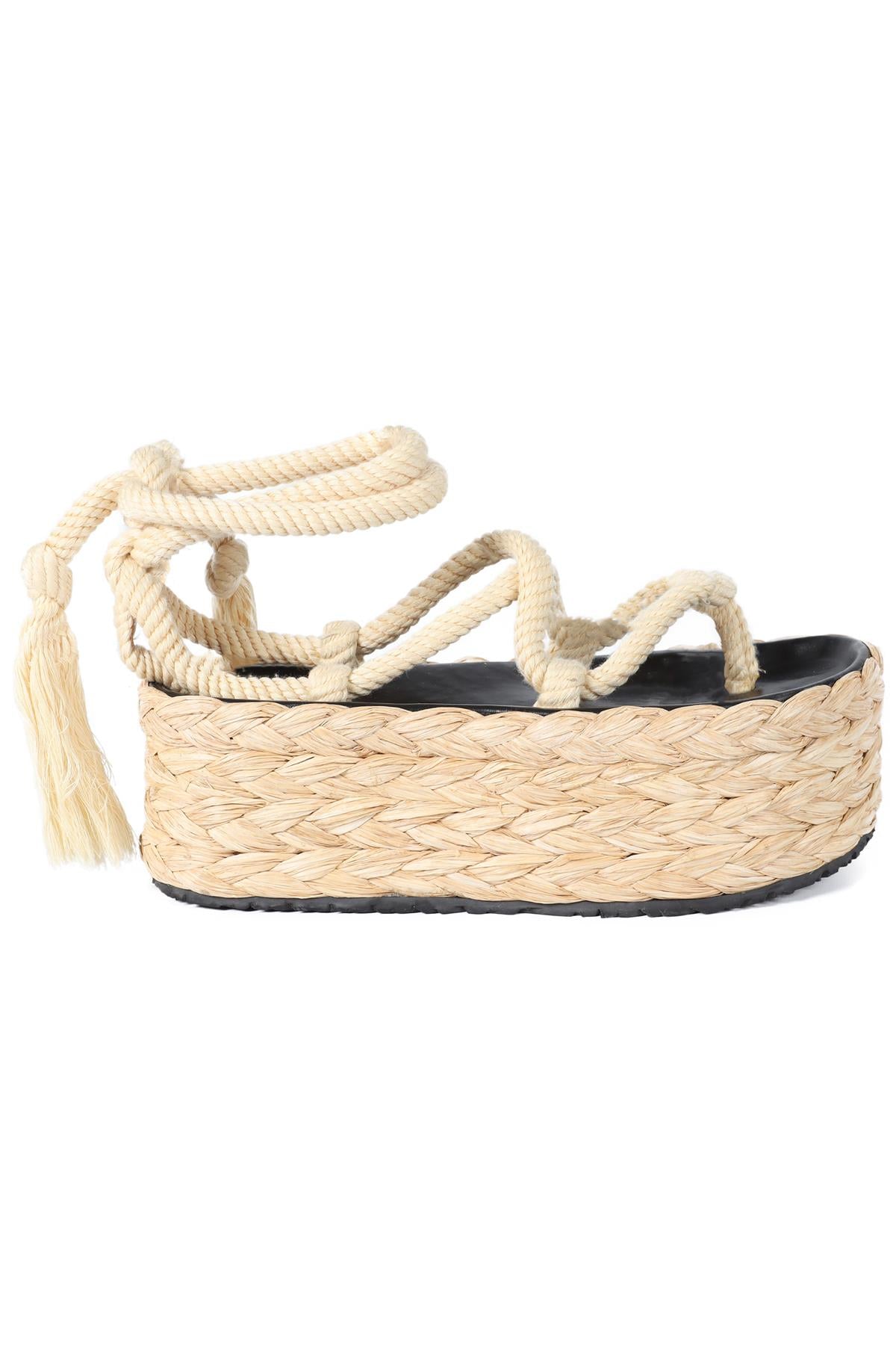 ISABEL MARANT BLACK LEATHER PLATFORM SANDALS EU 39 UK 6 US 9