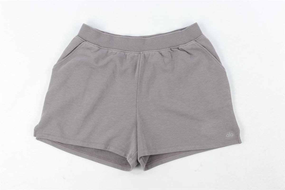 ALO YOGA PURPLE COTTON SHORTS LARGE
