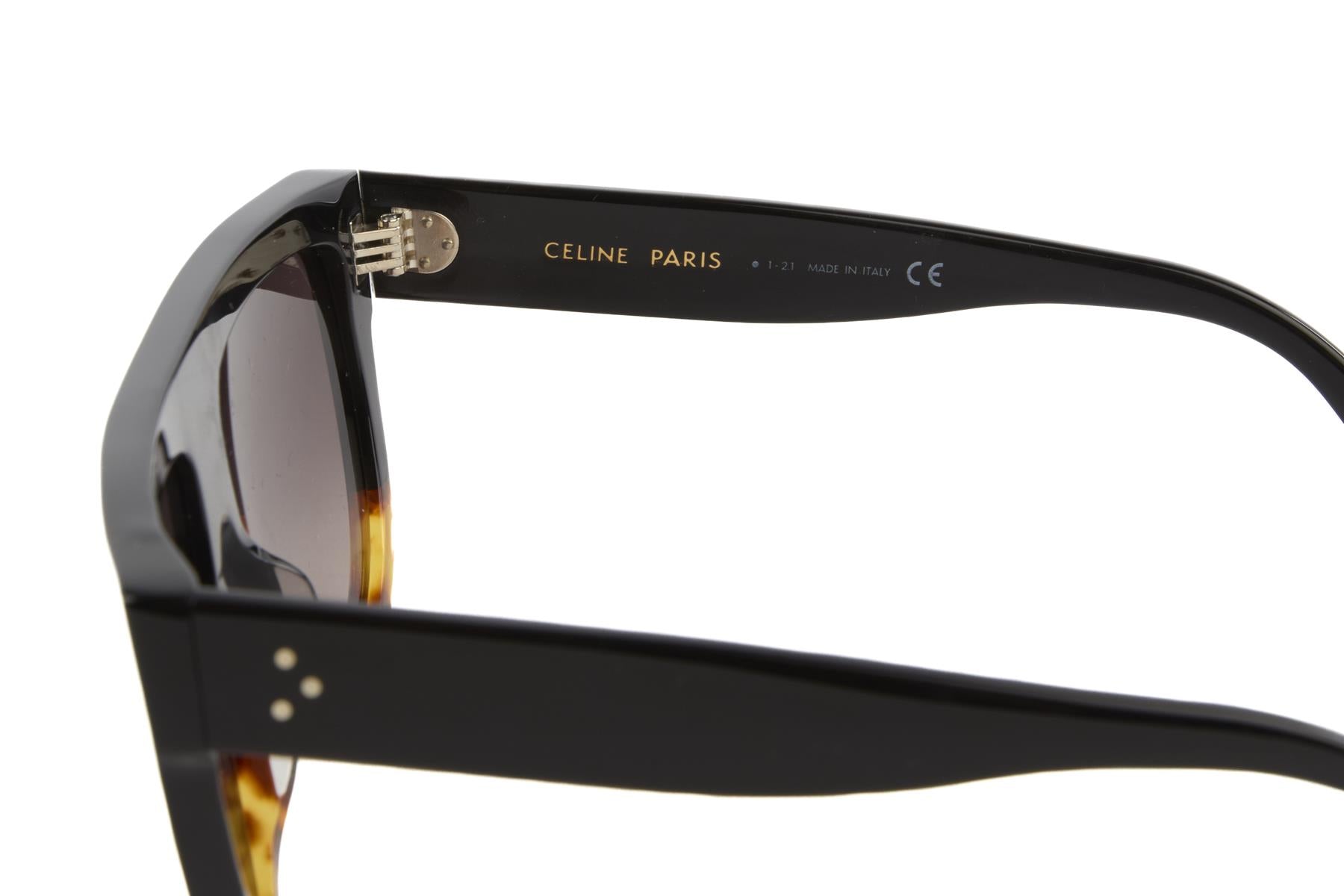 CELINE BLACK D FRAME ACETATE SUNGLASSES