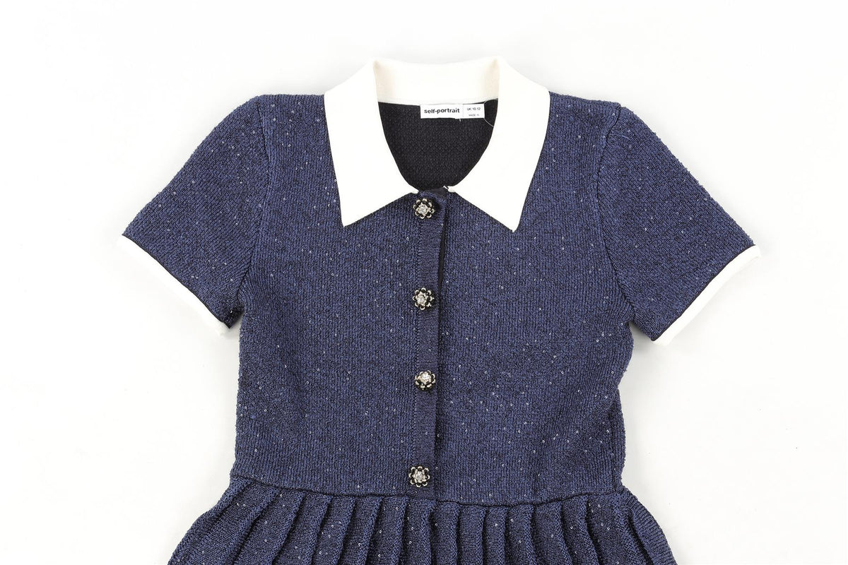 SELF-PORTRAIT BLUE KIDS GIRLS DRESS 10-12 YEARS