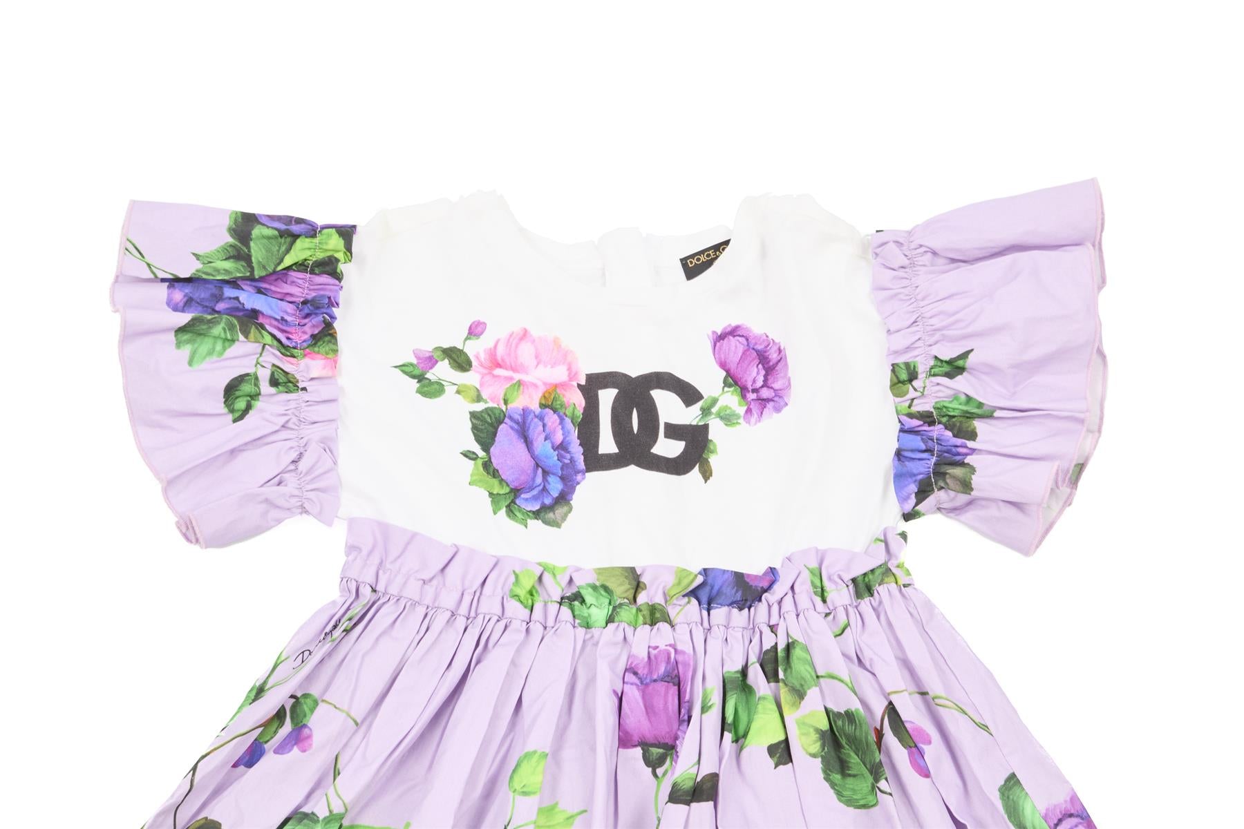 DOLCE & GABBANA PURPLE KIDS GIRLS DRESS 5 YEARS