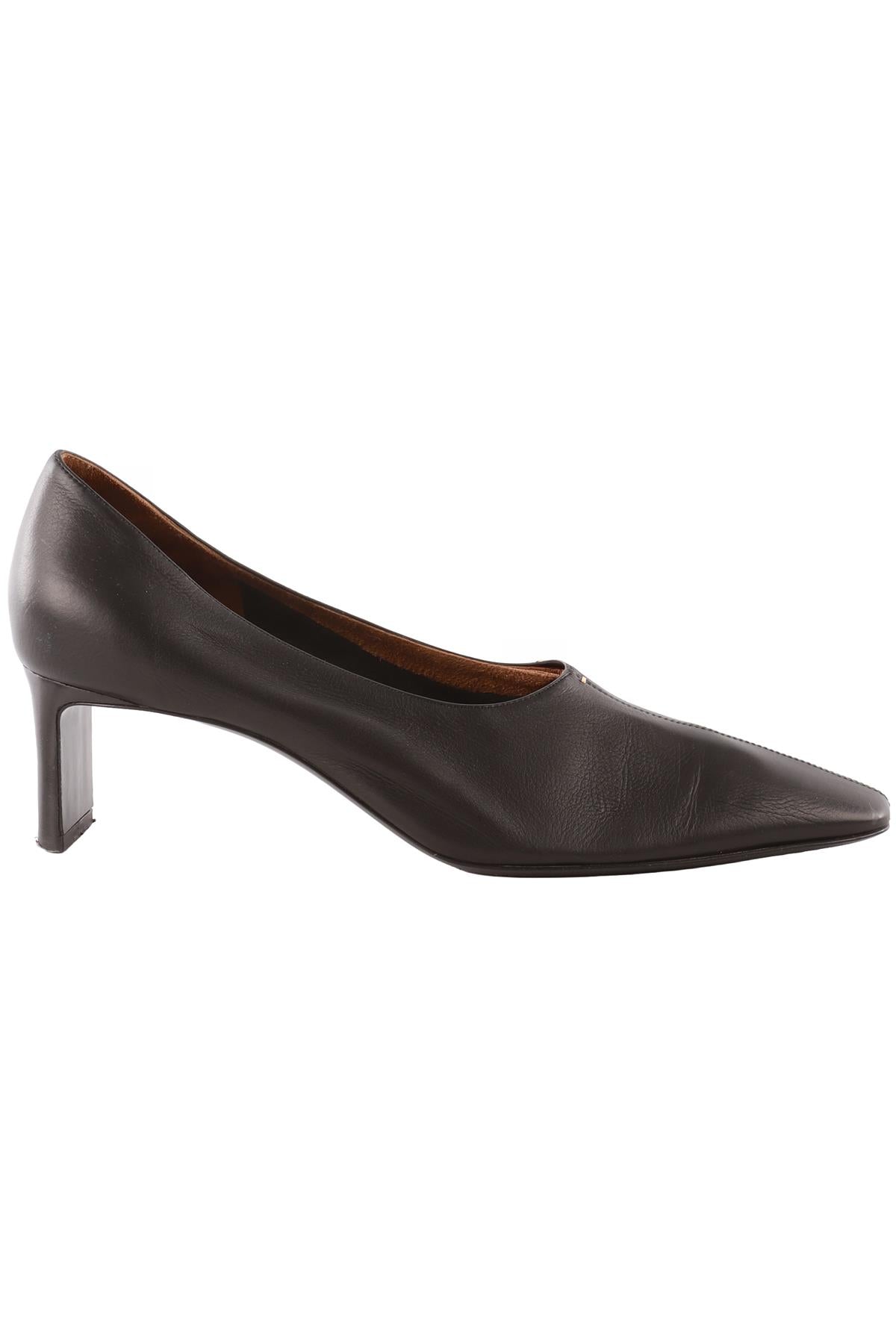 KHAITE BLACK LEATHER PUMPS EU 39 UK 6 US 9