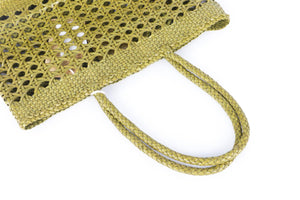 DRAGON DIFFUSION GREEN LEATHER TOTE BAG