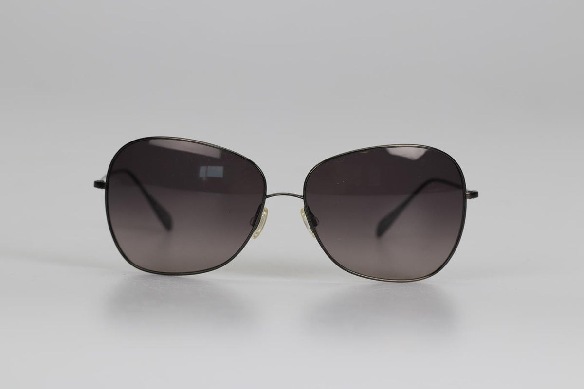 OLIVER PEOPLES SQUARE FRAME METAL SUNGLASSES