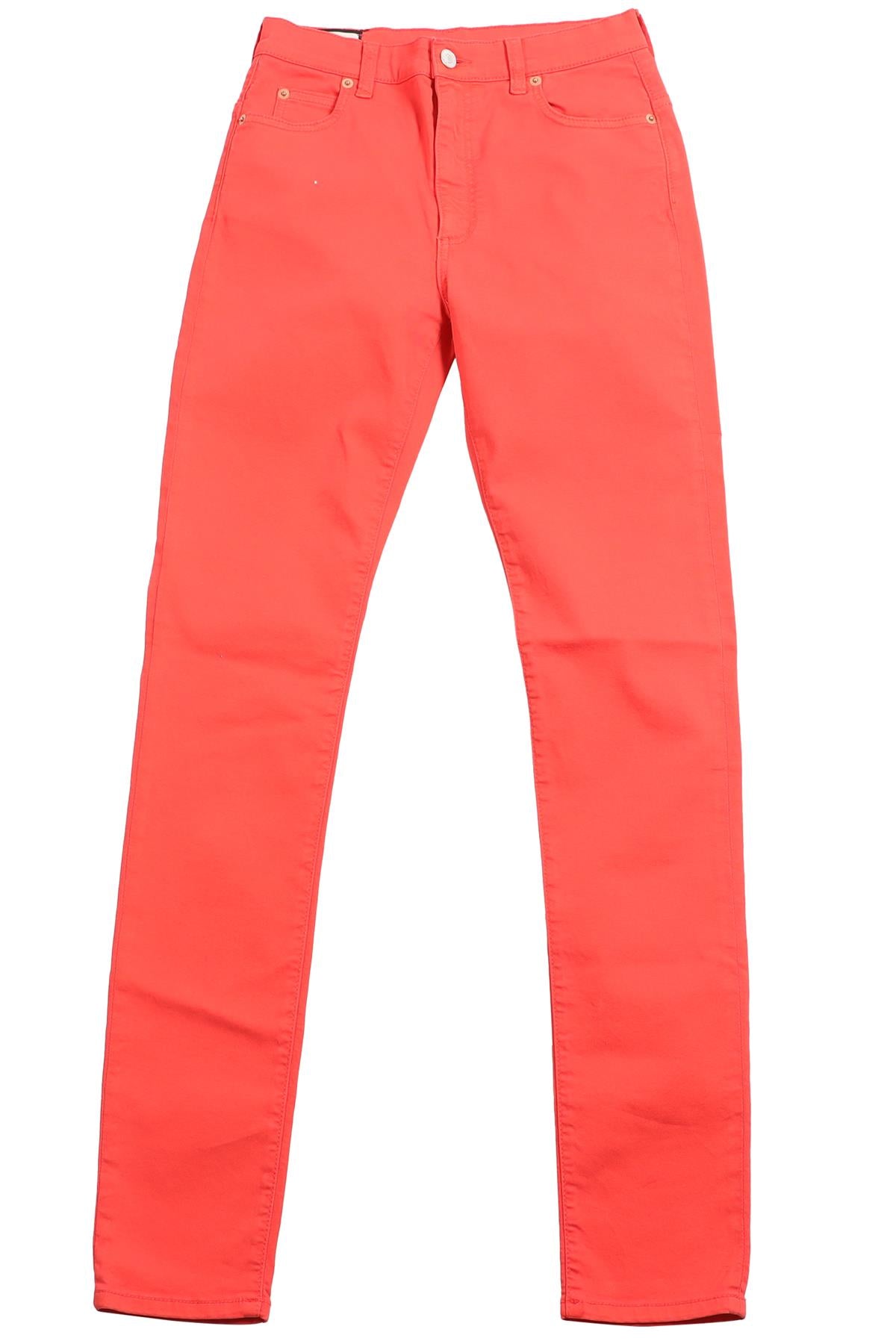 GUCCI RED HIGH RISE SKINNY JEANS W25 UK 6-8