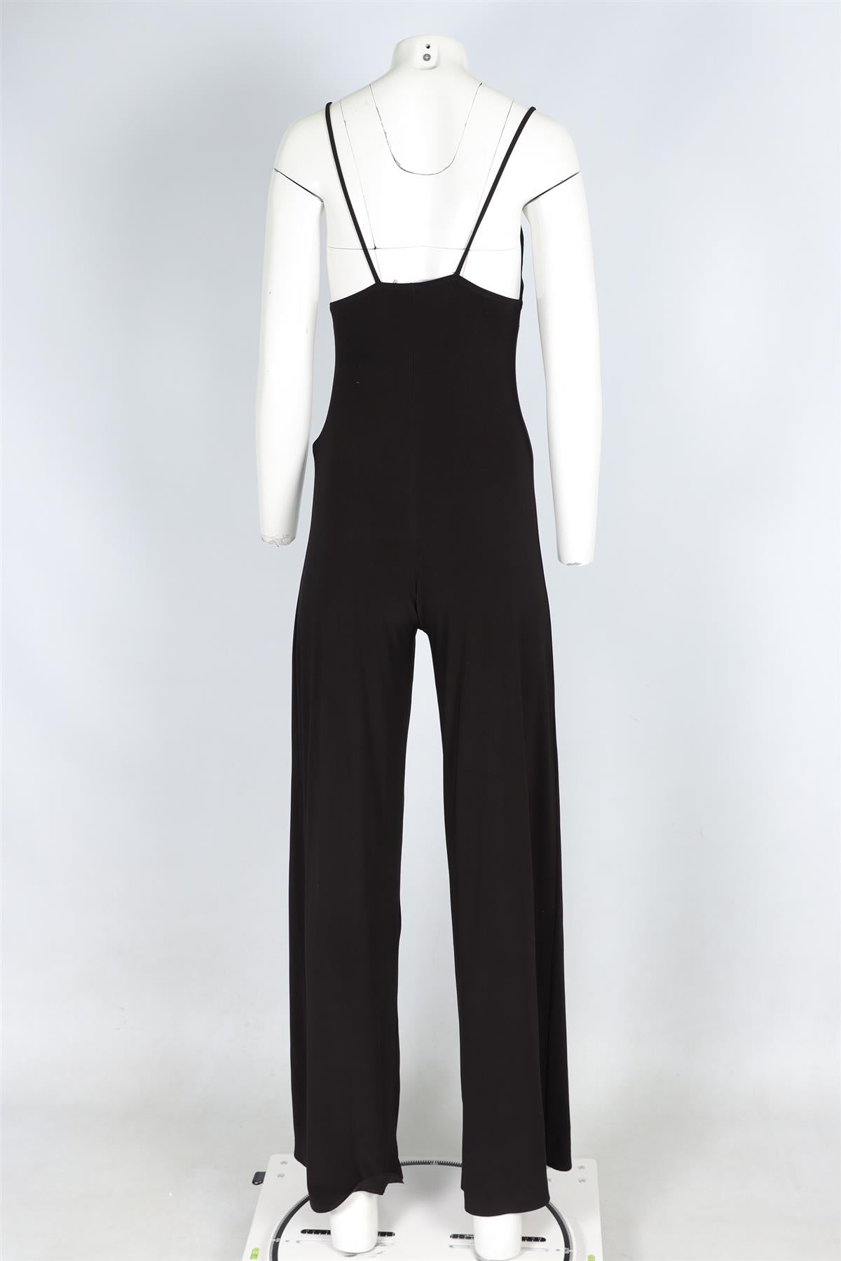 NORMA KAMALI BLACK JERSEY JUMPSUIT XSMALL