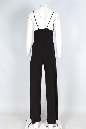 NORMA KAMALI BLACK JERSEY JUMPSUIT XSMALL
