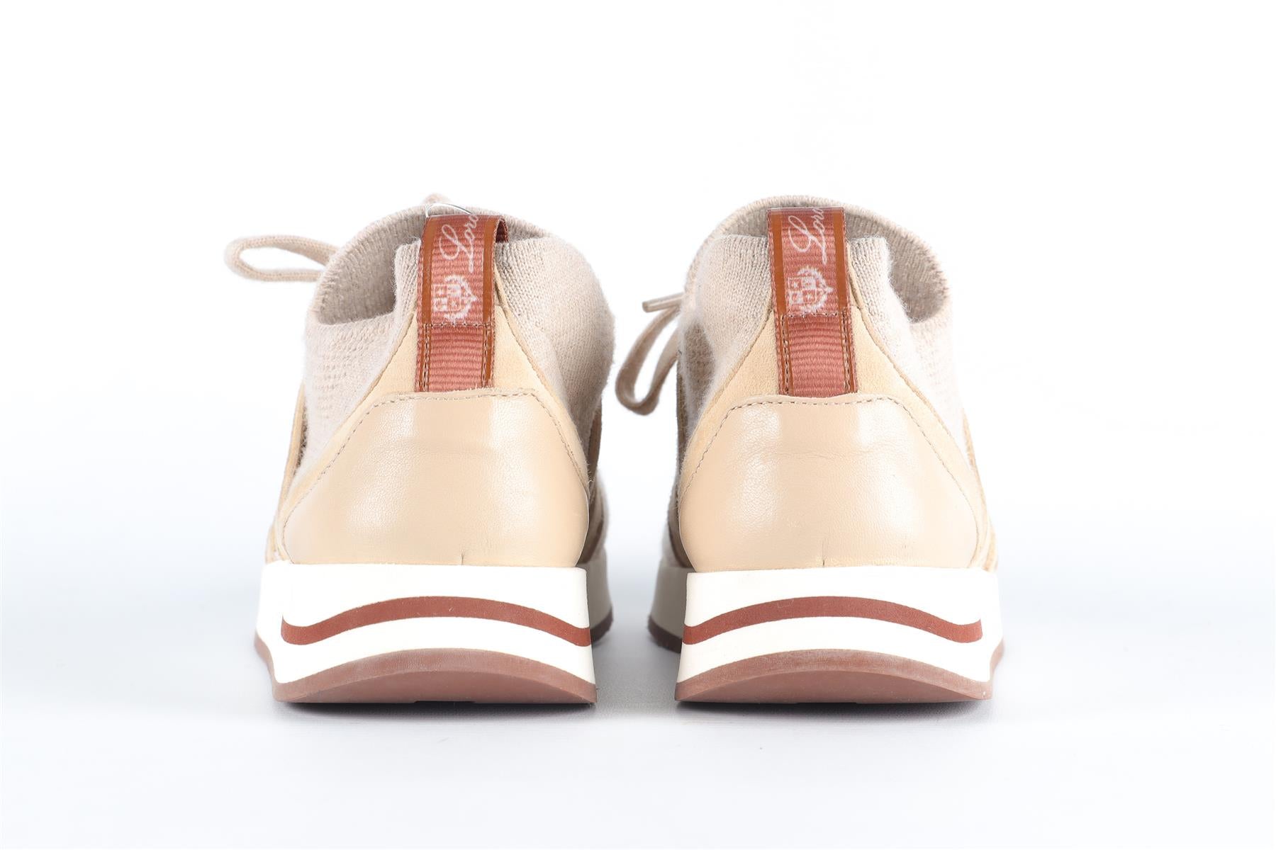 LORO PIANA BEIGE KIDS BOYS FLEXY WALK SNEAKERS EU 33 UK 1 US 2
