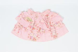 LOVESHACKFANCY PINK BABY GIRLS COTTON SKIRT 18-24 MONTHS