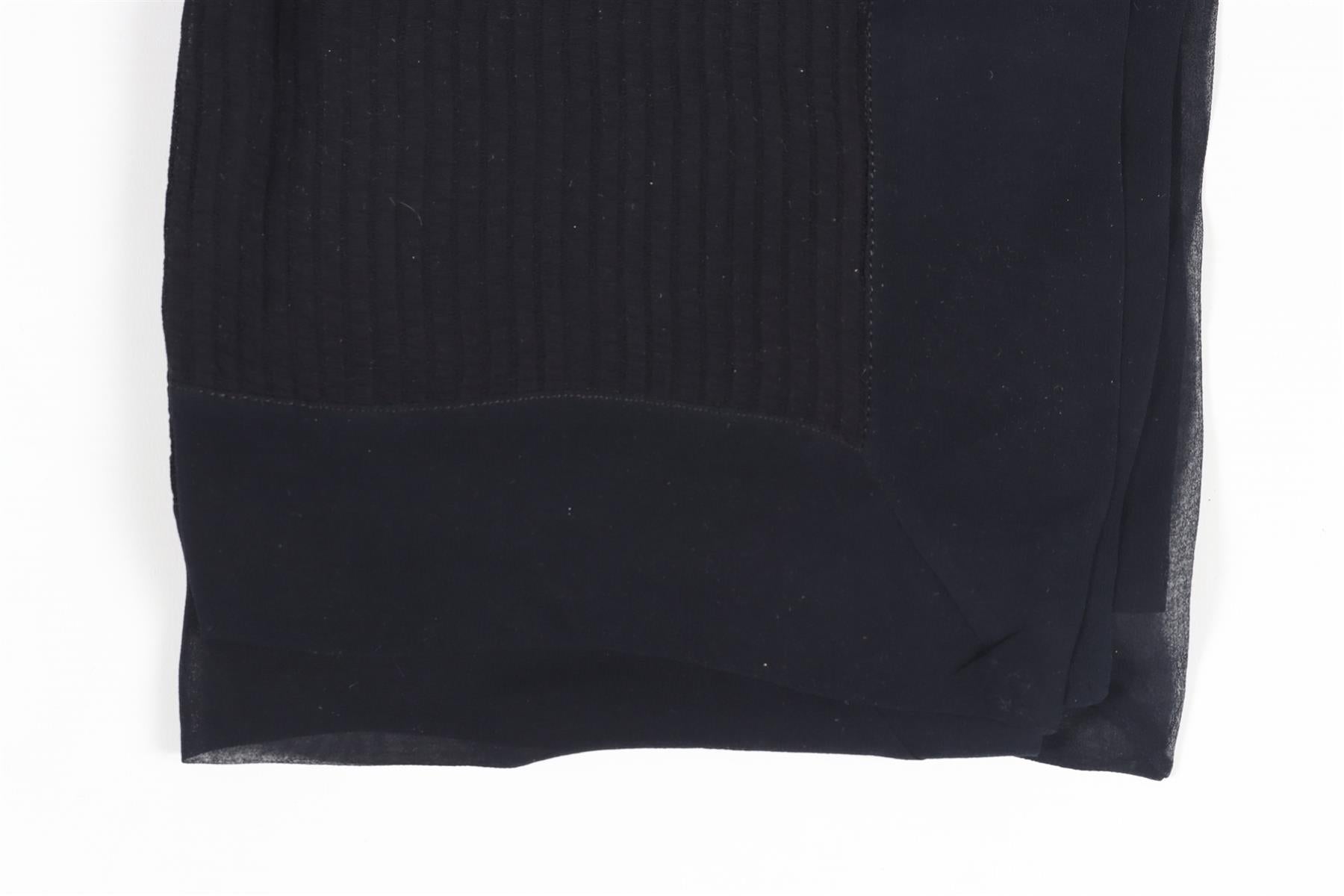 GIORGIO ARMANI NAVY VINTAGE SILK SCARF