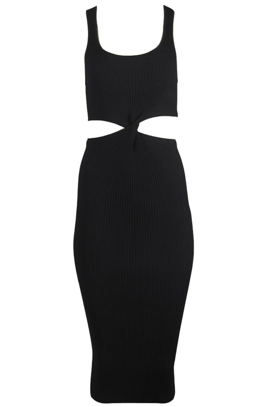 JONATHAN SIMKHAI KNIT MIDI DRESS SMALL