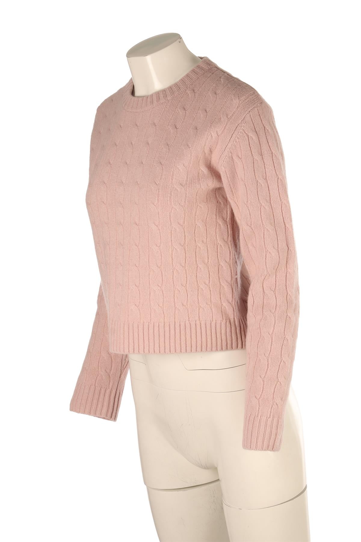 LESET PINK WOOL SWEATER XSMALL