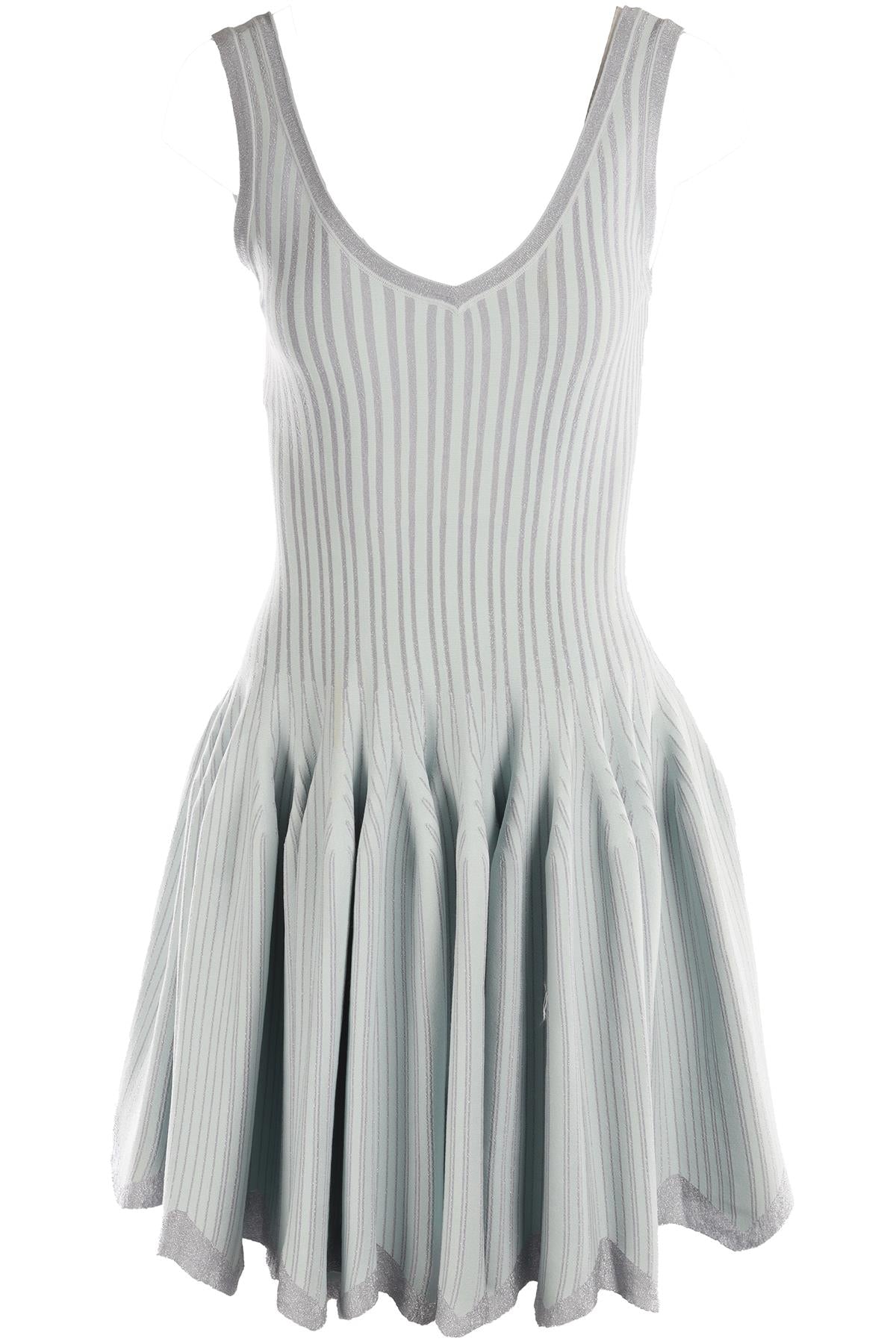 ALAÏA BLUE KNIT MINI DRESS FR 40 UK 12