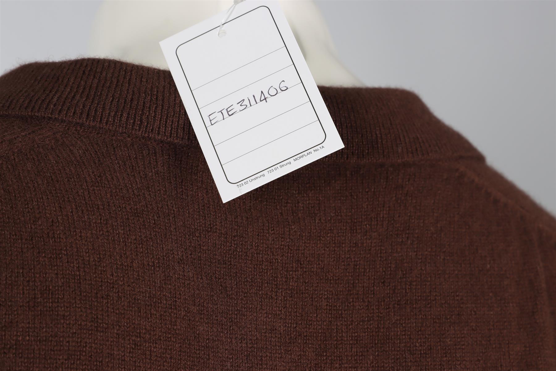 ÉTERNE BROWN CASHMERE SWEATER XSMALL-SMALL