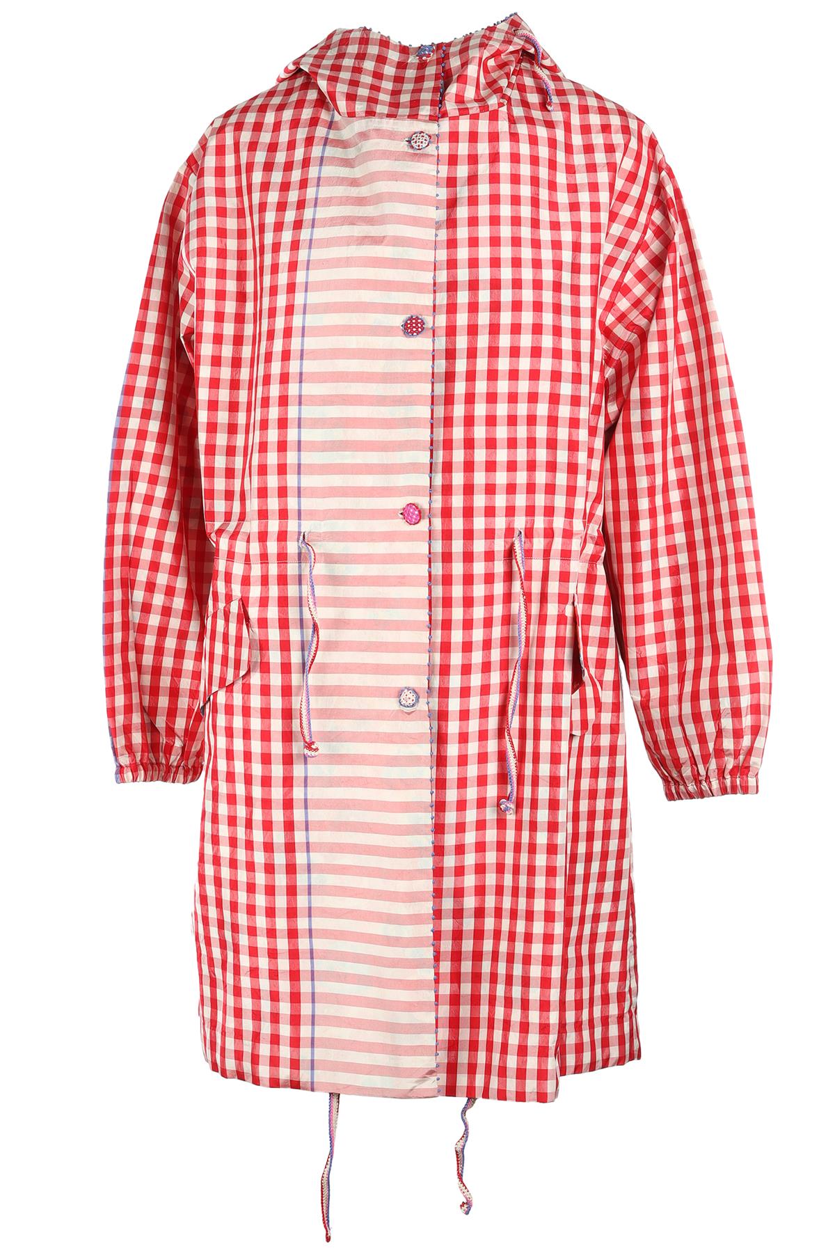 PÉRO RED SILK COAT FR 38 UK 10