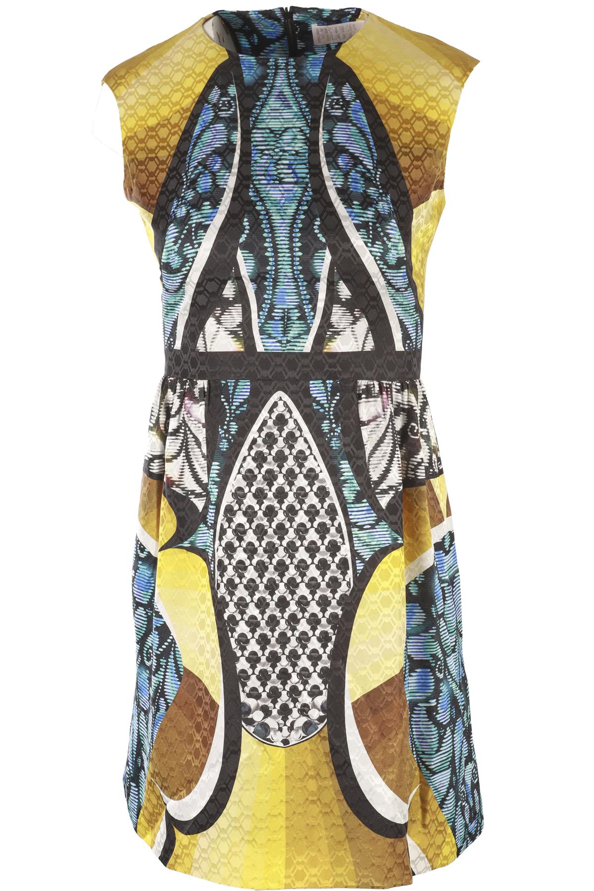 PETER PILOTTO MULTI SILK MINI DRESS UK 8