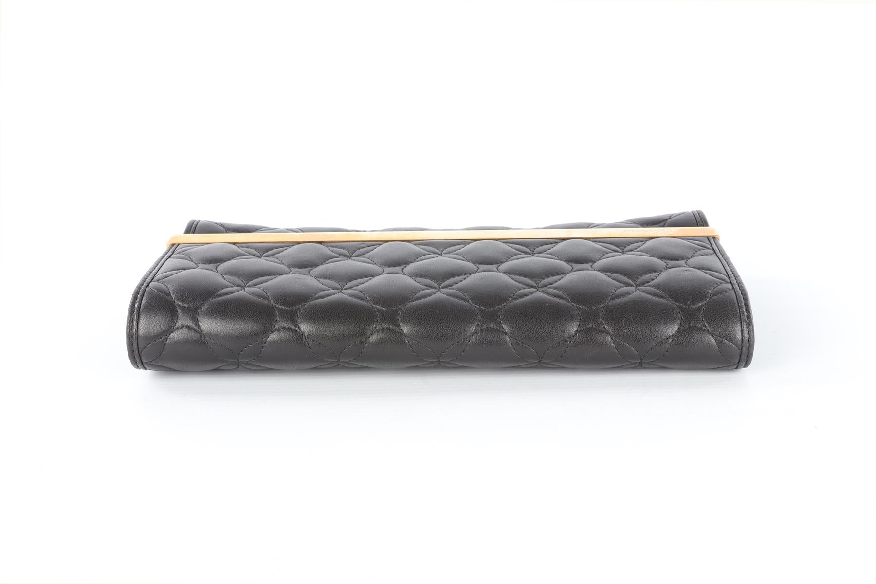 CHOPARD BLACK LEATHER CLUTCH