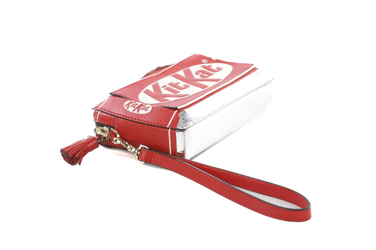 ANYA HINDMARCH RED KIT KAT CLUTCH