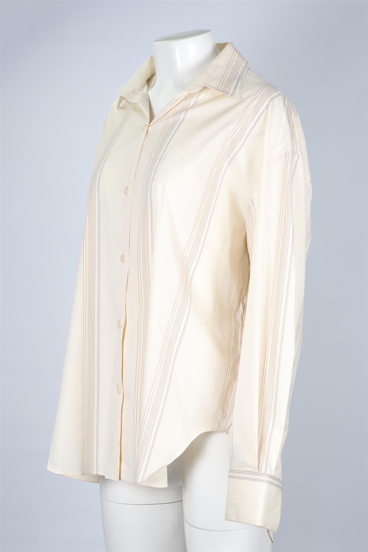 FAITHFUL THE BRAND CREAM COTTON SHIRT MEDIUM