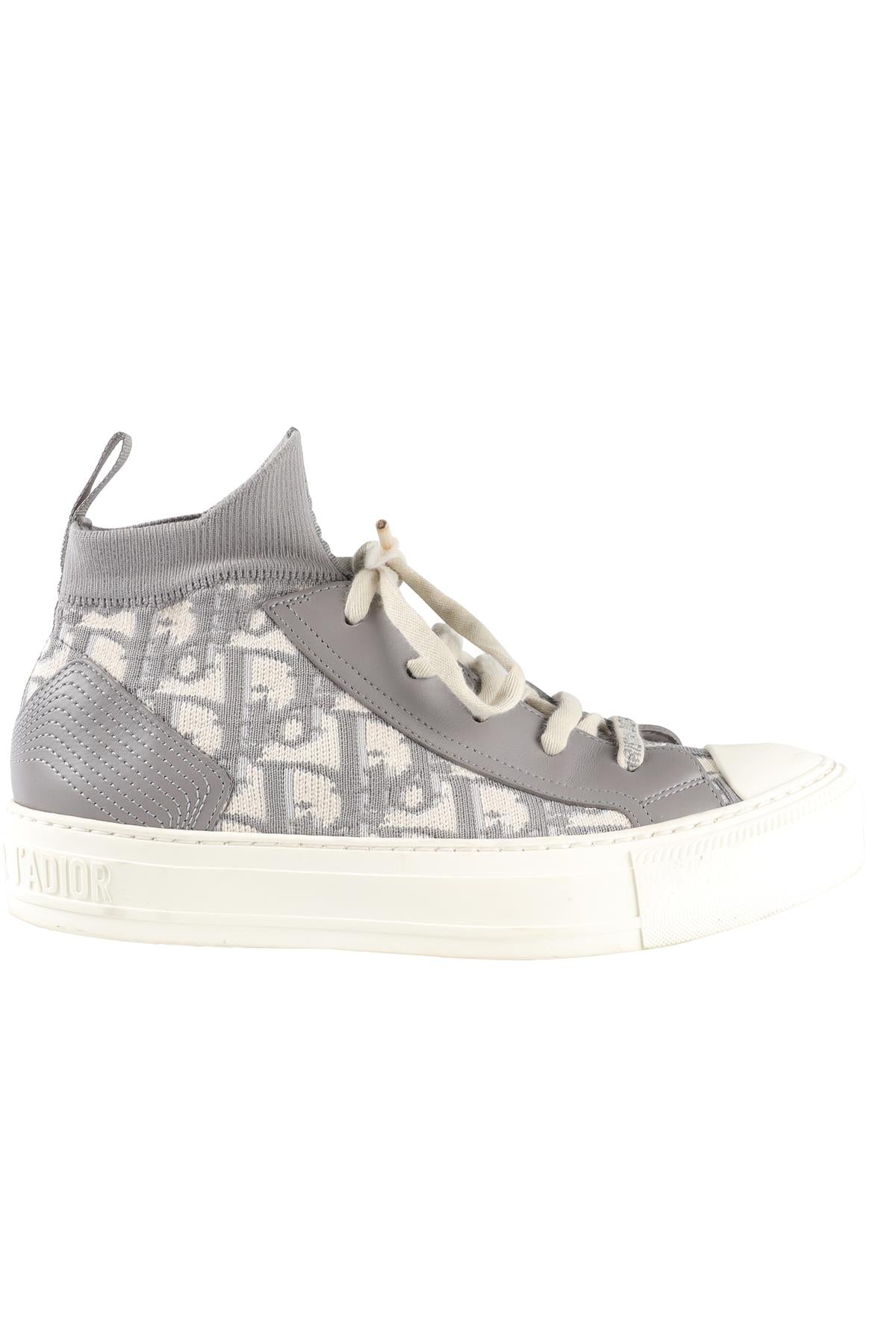 CHRISTIAN DIOR GREY WALK'N'DIOR TECHNICAL SNEAKERS EU 36.5 UK 3.5 US 6.5