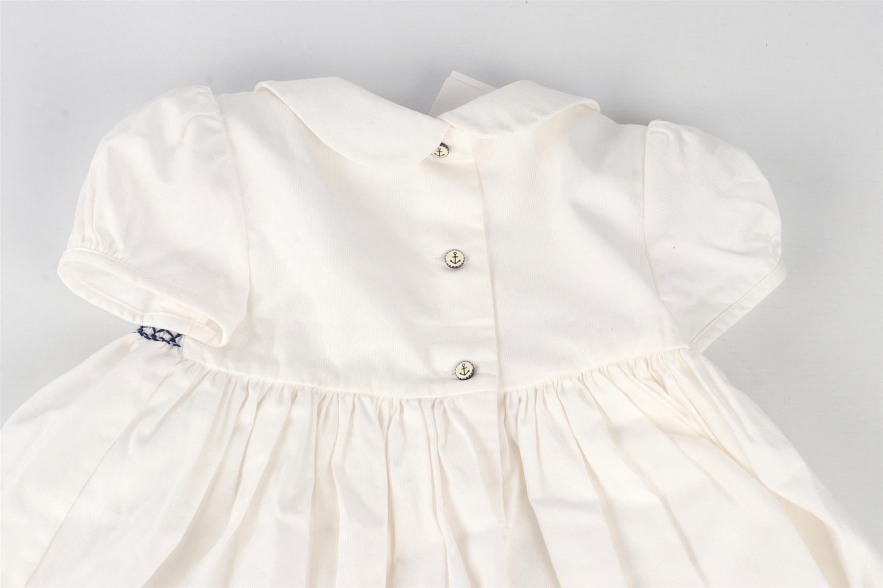 RALPH LAUREN WHITE BABY GIRLS DRESS AND BLOOMERS 18 MONTHS