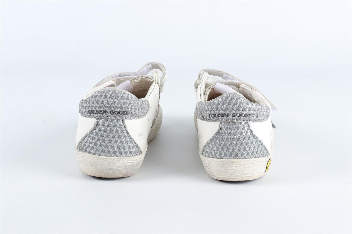 GOLDEN GOOSE DELUXE BRAND WHITE KIDS GIRLS SNEAKERS EU 27 UK 9 US 10